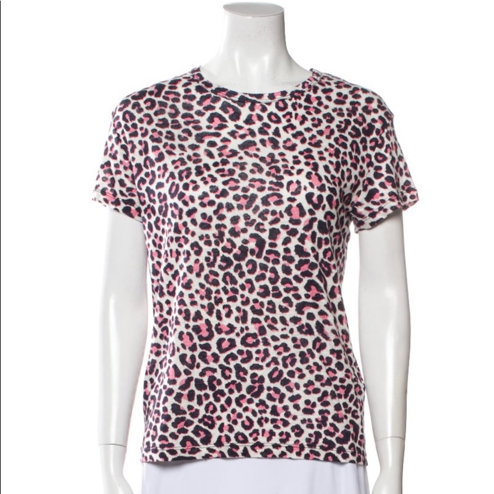 Zadig & Voltaire leopard print linen shirt